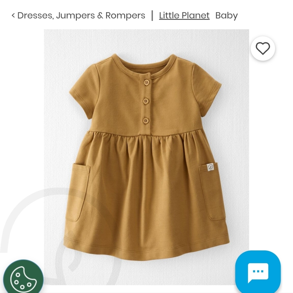 Baby Organic Cotton Pocket Dress